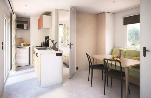 Rochegude House | Mobile home PRESTIGE - 2 bedrooms air-conditioned - TV 4 persons