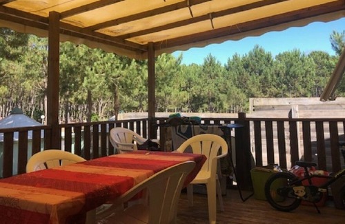 Saint-Girons Plage House | Mobilhome 4/6 people direct access to the beach