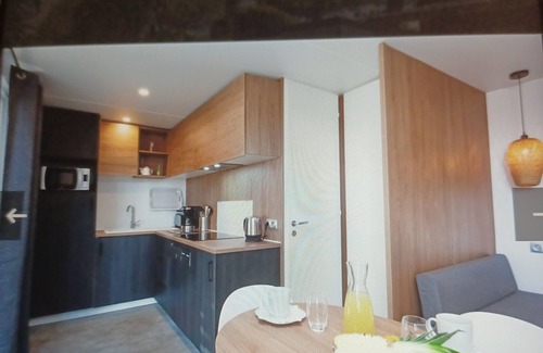 Le Bois-Plage-en-Re House | Mobilhome Ile de Ré, elegant wood 32 m2. Direct beach access. Pets allowed