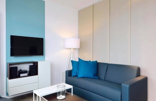 Wangerooge Apartment | Modernes Familienapartment am Inselstrand mit Meerblick, Balkon und Strandkorb!