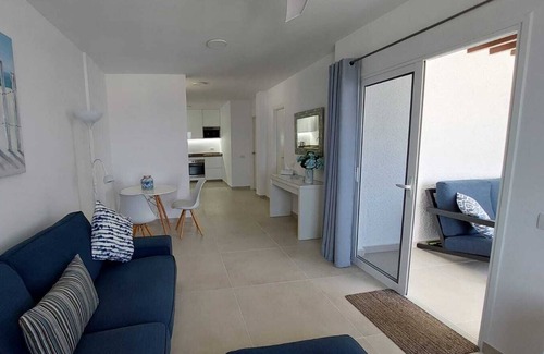 Los Gigantes Apartment | Modern 1 bed in popular Los Gigantes with large terrace with sea & cliff views