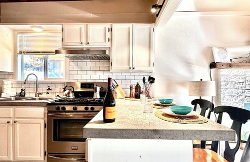 Tahoe City Apartment | Modern 2-Bedroom Walk to Tahoe City - Pet Friendly w/Views of Lake Tahoe