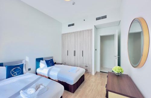 Masdar City Apartment | Modern 2BR Retreat at The Gate in Masdar City