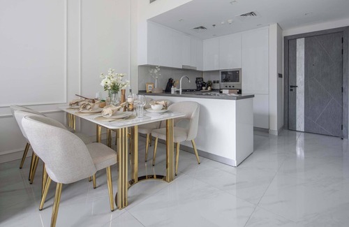 Al Barsha Apartment | Modern 2BR w Private Pool Close to Miracle Garden