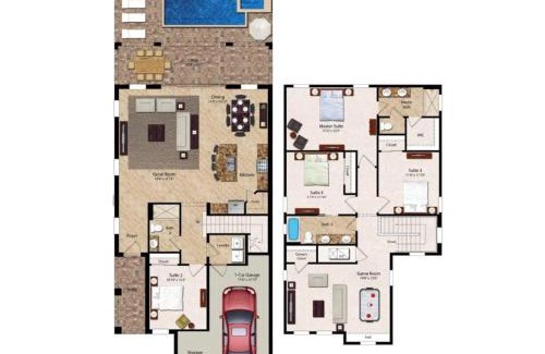 West Kissimmee House | Modern 4 Bdrm Home with Game Room in Encore