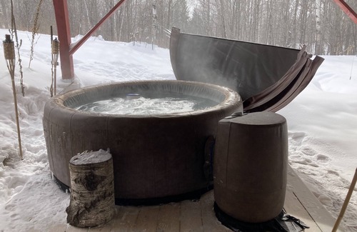 Bessemer Ski Chalet | Modern Chalet -AC, hot tub, sauna + pets welcome