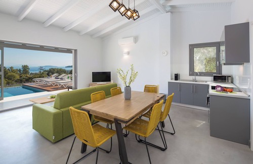 Dassia Villa | Modern guest house with private pool and fantastic views to the beach