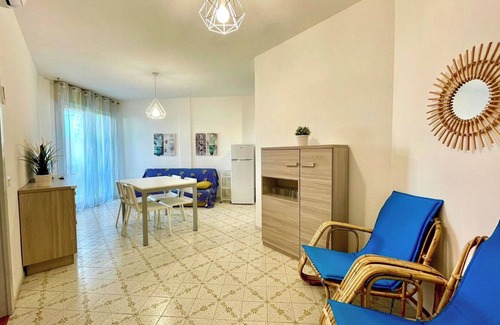 Porto Santa Margherita Apartment | Modern flat, 130m from the sea with shared pool