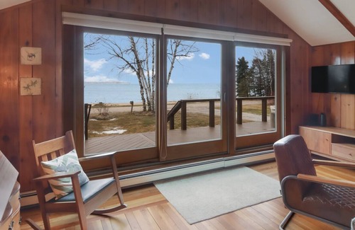 Northport House | Modern Lakefront Cottage in Village of Northport. 200' of private beach&dock
