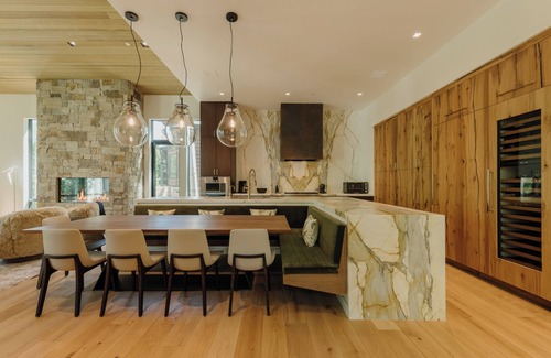 Highland Meadows House | Modern Mountain Home with Aspen Views, Hot Tub, Fireplace, and Luxe Interiors