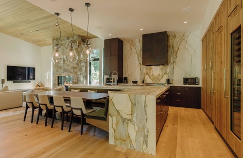 Highland Meadows House | Modern Mountain Home with Aspen Views, Hot Tub, Fireplace, and Luxe Interiors
