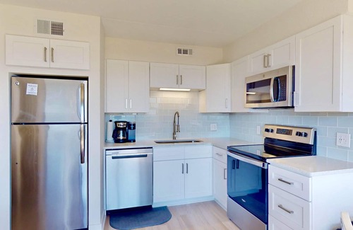 Carolina Beach Condo | Modern Oceanfront Condo | Steps to Beach & Boardwalk | Pool, Elevator, Private Beach Access