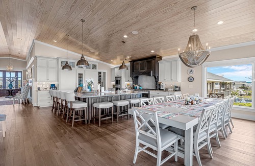 Holden Beach House | Modern Oceanfront Home with Zero-Entry Pool, Hot Tub, Outdoor Kitchen, WiFi & AC