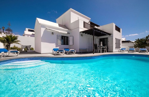 Matagorda Villa | Modern Puerto Del Carmen Villa | Heated Private Pool | Pool Table | Villa Maria.