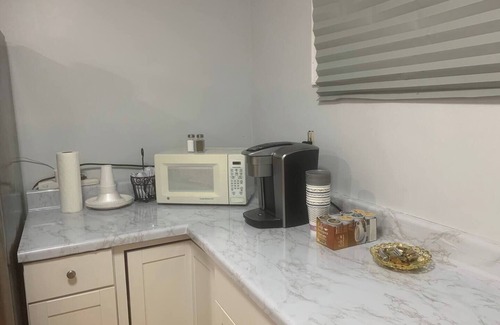 Park West Apartment | Modern Studio with AC, W/D, & Private Patio
