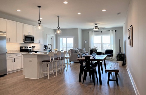 Forest Condo | Modern Top-level 2BR/2BA Condo w/Private Balcony in a Secured Bldg w/Elevator!