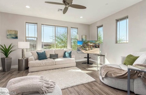Troon North Condo | Modern Troon North Condo with Custom Touches, Fire Feature & Private Guest Suite