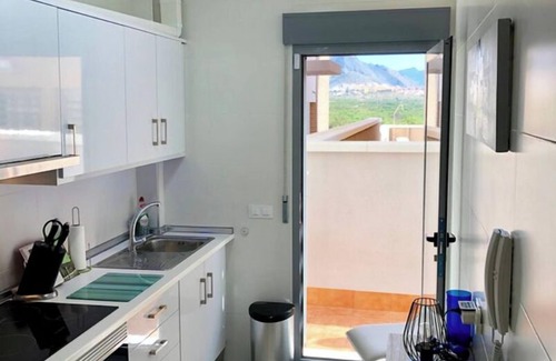 Puerto de Mazarron Villa | Modern Villa with sea views, close to beach. Air Con, Internet, WiFi & Sunsets !
