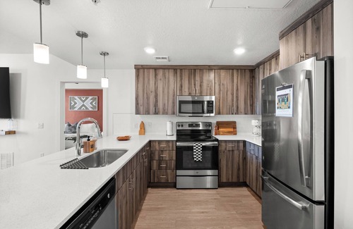 Downtown Salt Lake City Apartment | ModernDowntown 2BR/2BA with City Views, Fire Pit, Walk to Delta Center