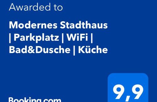 Seelhorst Apartment | Modernes Stadthaus 100qm Parkplatz Bad&Dusche Küche