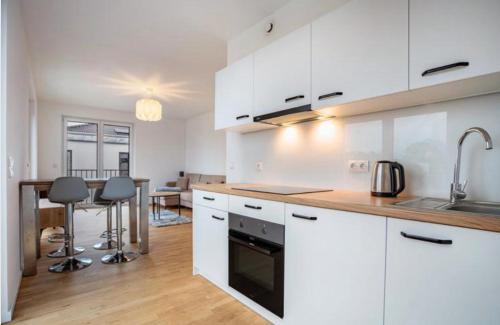 Greifswald Apartment | Modernes und wunderschönes Loft mit Terrasse und Stadtblick in Greifswald