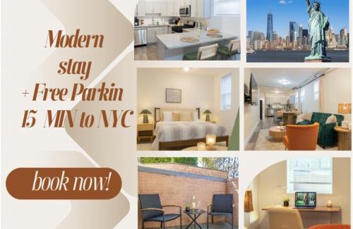 The Heights Apartment | Moderno 1BR - Parking - 15 min NYC