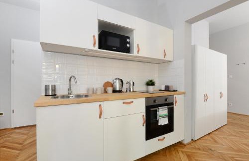Nepszinhaz negyed Apartment | Monochrome Chic Apartments R61