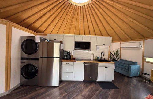 Canyon Lake Cabin | Monroe: Hill Country Luxe Yurt | Hot Tub | Glamp