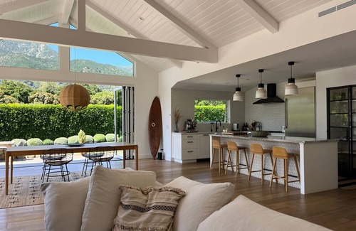 Montecito House | Montecito Ranch House Resort Living Indoor-Outdoor Living Pool + Spa on an Acre