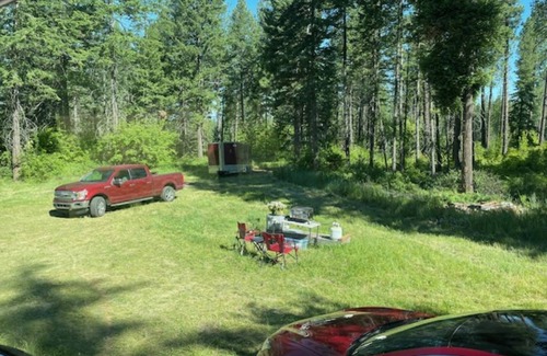 Polson House | Motorcoach in QUIET, private meadow in the Mission Mountains for rent