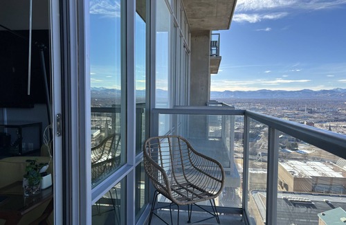 Downtown Denver Condo | Mountain and city views~Spire luxury Condo