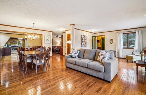 Killington Ski Chalet | Mountain View Chalet Fabulous views from the hot tub with large entertaining area just off Killington Road