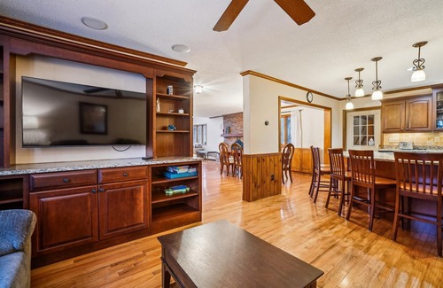 Killington Ski Chalet | Mountain View Chalet Fabulous views from the hot tub with large entertaining area just off Killington Road