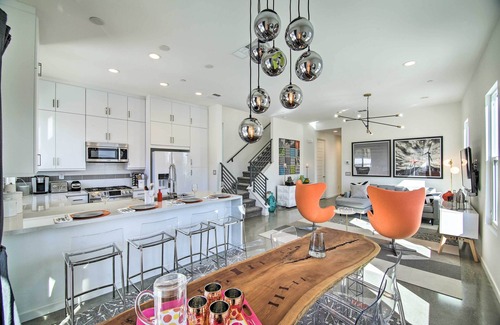 Chino Canyon House | Mountain-View Deck + Pool: Luxe Palm Springs Home