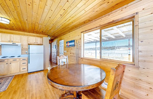 Colorado Springs House | Mountain-view retreat on 1,800-acre ranch with animals, firepit, games, & deck