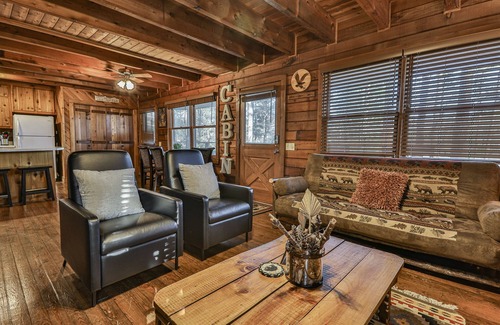 Blue Ridge Cabin | Mtn Views! Triple decks, hot tub under the stars, secluded feel log cabin, games