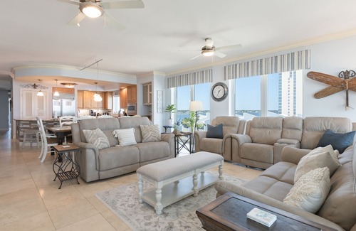 Gulf Shores Condo | Mustique 502-Luxury At Its Finest! Amazing Gulf & Lagoon Views! 5 Stars+!