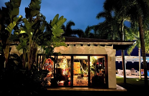 Punta de Mita Cottage | Artist Cliffside Home with private beach access and cabana and two cats.