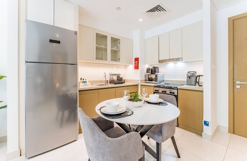 Dubai Apartment | Near Dubai Water Canal 1BR with Spacious Balcony, Creekside 18 A, Creek Harbour