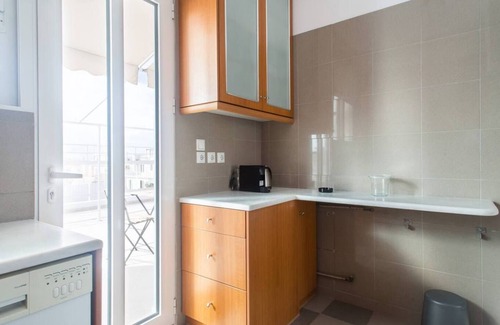 Neos Kosmos Apartment | Neos Kosmos 1Bd Apt w Balcony and Stunning Views