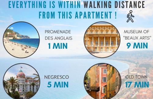 Nice City Centre Apartment | Nestor&Jeeves - LE FRANCE TERRASSE - Central - Very close sea