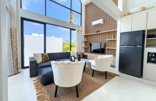 Babakan Villa | New build Villa Golden Pearl in Bali Pererenan - volcano view & pool