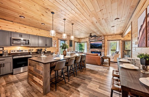 Sevierville Cabin | New Construction! Saltwater Pool~Big Screen~Games~Relaxing Getaway!
