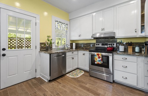 Brevard House | New Downtown Brevard Home Pets Welcome Large Fenced Yard Porches Biking Hiking