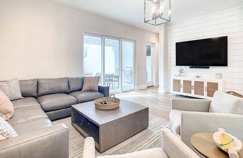 New Smyrna Beach House | New duplex, pool, dock, few steps from the beach