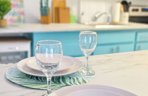 Yeoman Wood Apartment | NEW Fresh Lagoon Blue Beachfront Studio at Coral Beach Hotel, Grand Bahama