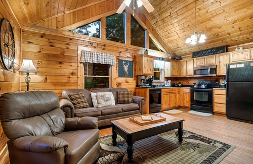 Pigeon Forge Cabin | New Hot Tub! - 1 Mile To Parkway! - King Bed - Great Location!