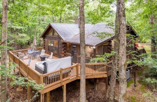 Blue Ridge Cabin | New Listing! Secluded Getaway with Private Hot Tub.