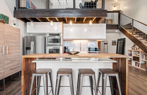Frisco Condo | New! Lofted Hideaway on Main Street Frisco