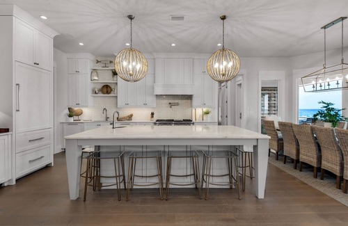 Pensacola Beach House | NEW LUXURY GULFFRONT Designer's home, POOL, Sleeps 24, Boardwalk, AMAZING views!